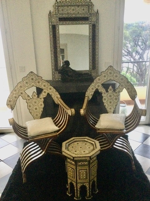 Unique Handcrafted Oriental Salon Set - Meubles Monaco