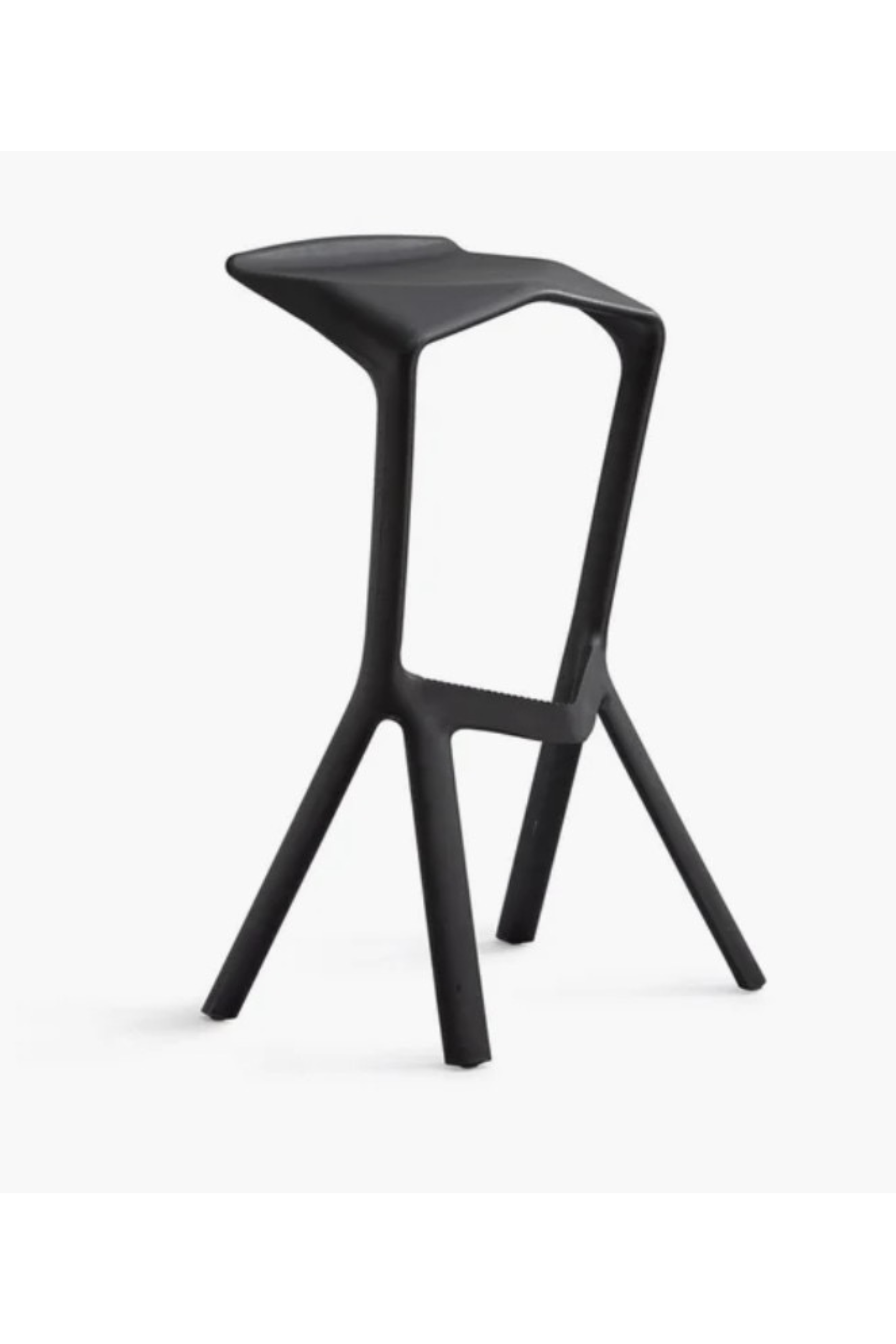 Set of 6 designer Konstantin Grcic Magis bar stools with sleek, modern seats and metal legs, displayed in a contemporary setting.
