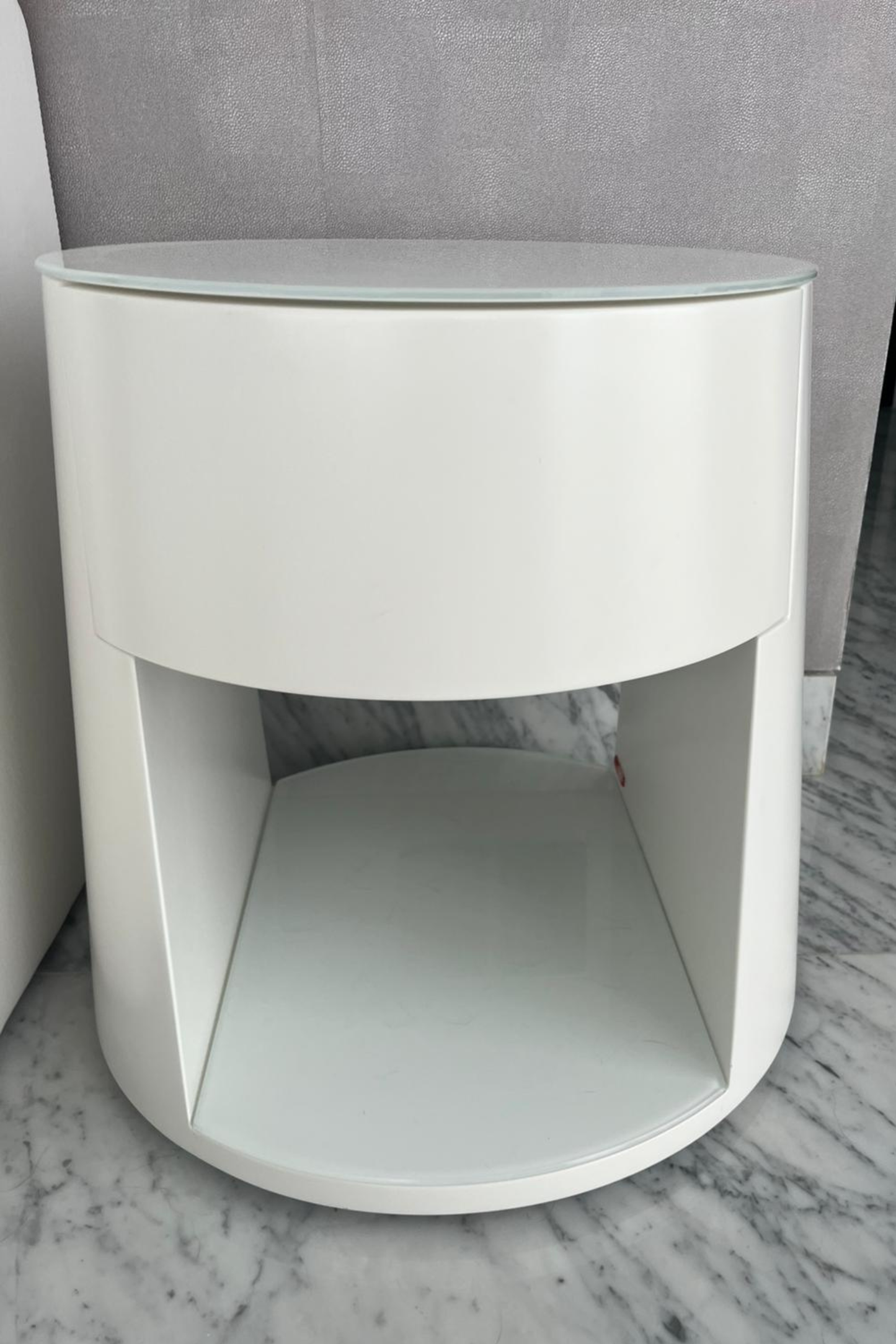 Contemporary White Bedside Tables