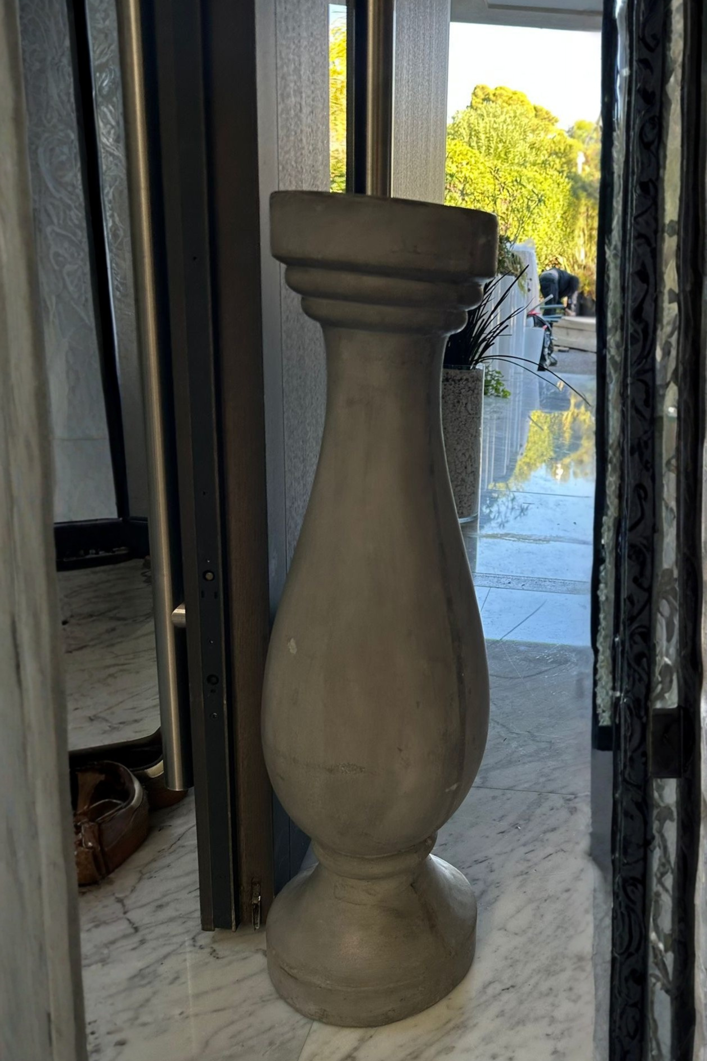 Plinth Concrete Candle Holders ×2