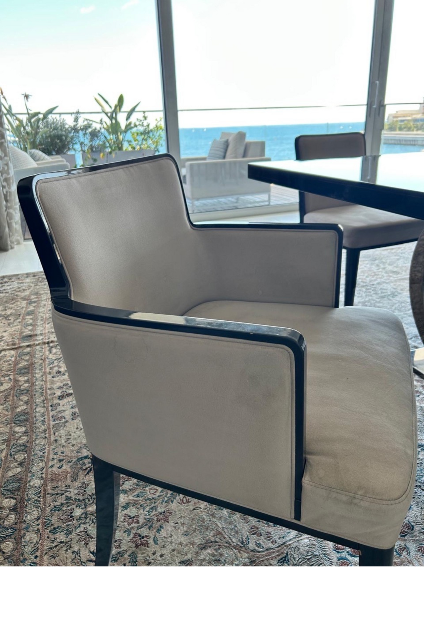 Set di 12 poltrone Fendi Casa in ebano laccato