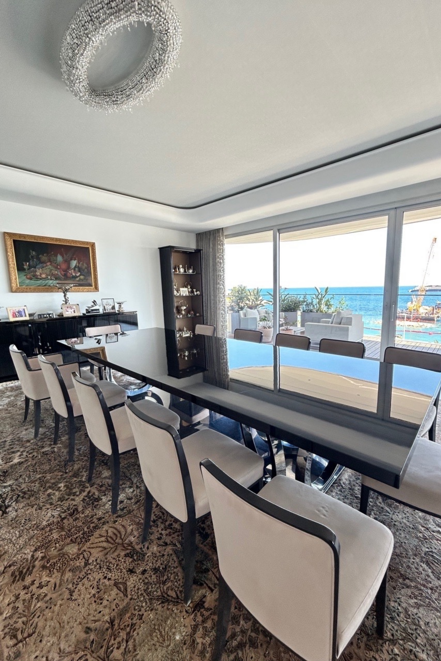 Set di 12 poltrone Fendi Casa in ebano laccato