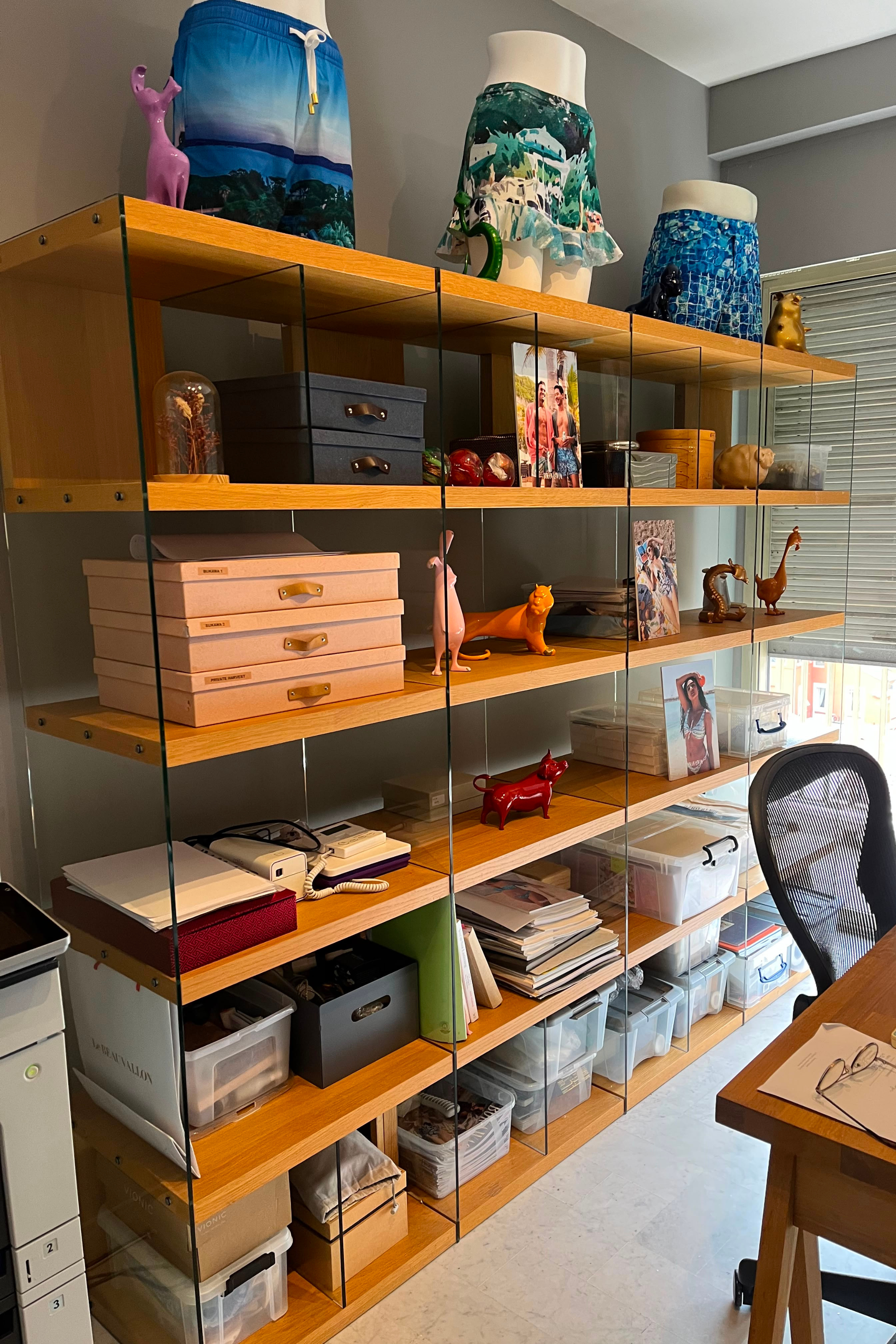 Habitat Wood & Glass Shelving Unit
