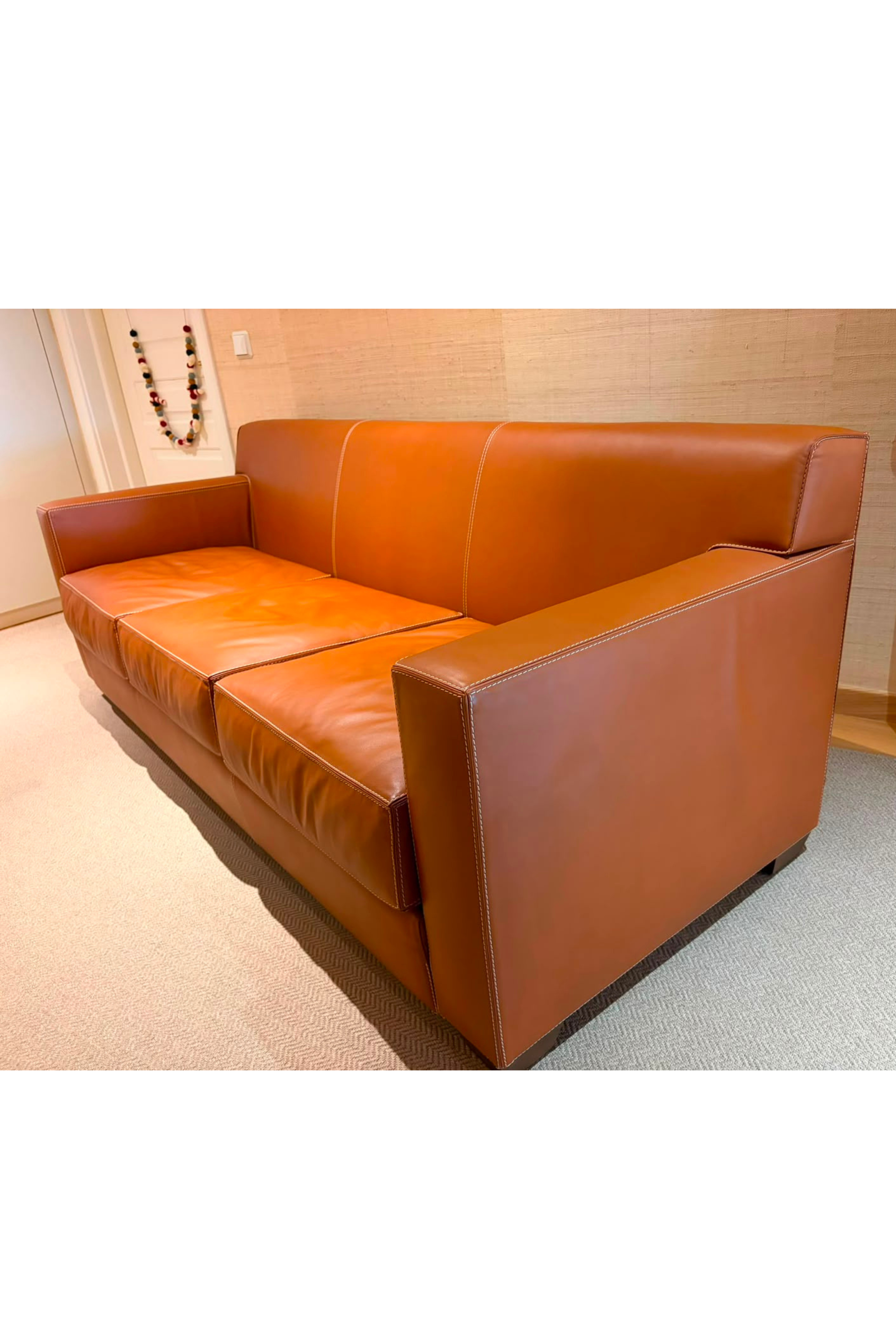 Hermès Rééditions J.M. Frank Three-Seater Sofa