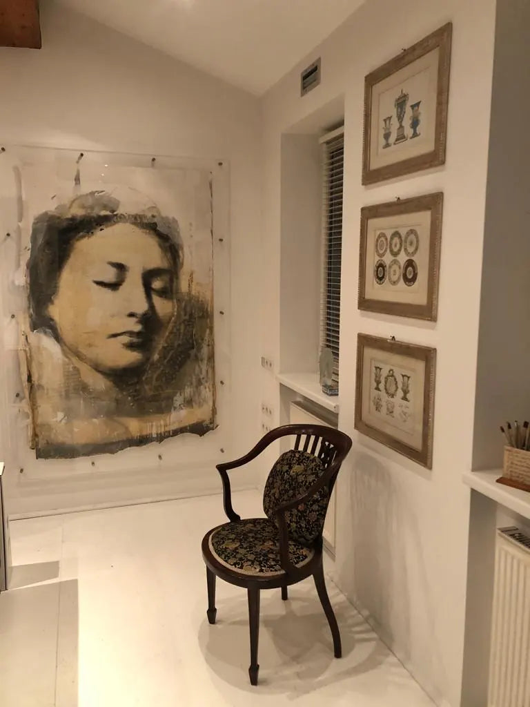 Didier Mahieu Signed Artwork in Plexiglass Frame – 190 × 130 cm