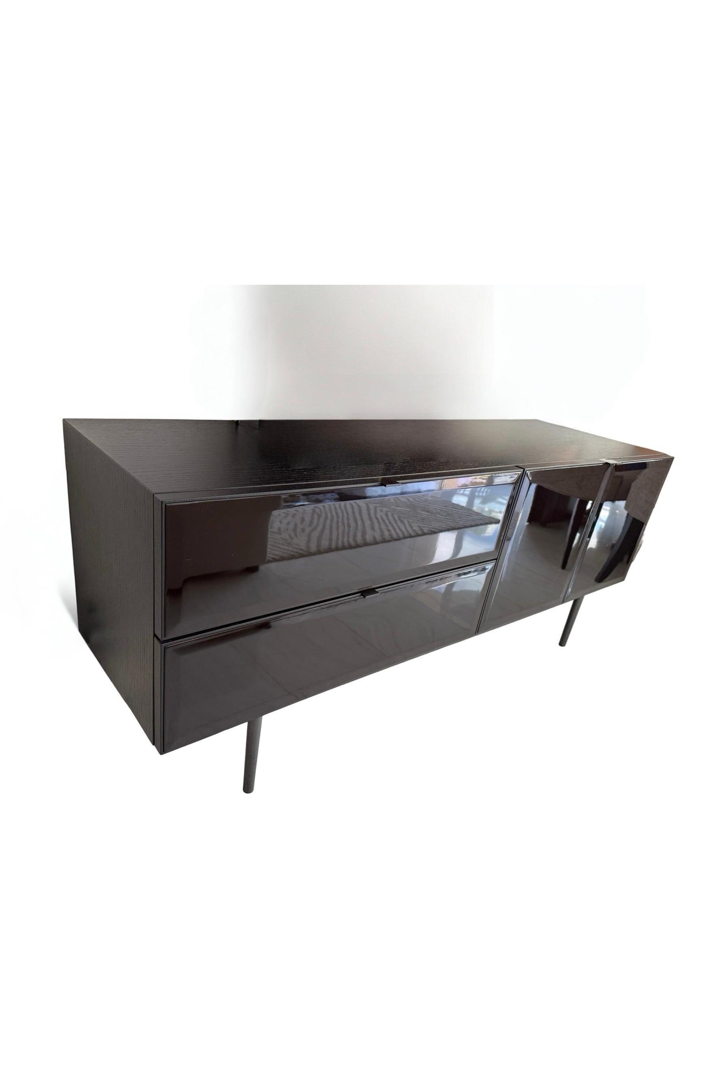 Minotti Morrison Sideboard in Glossy Moka Lacquer