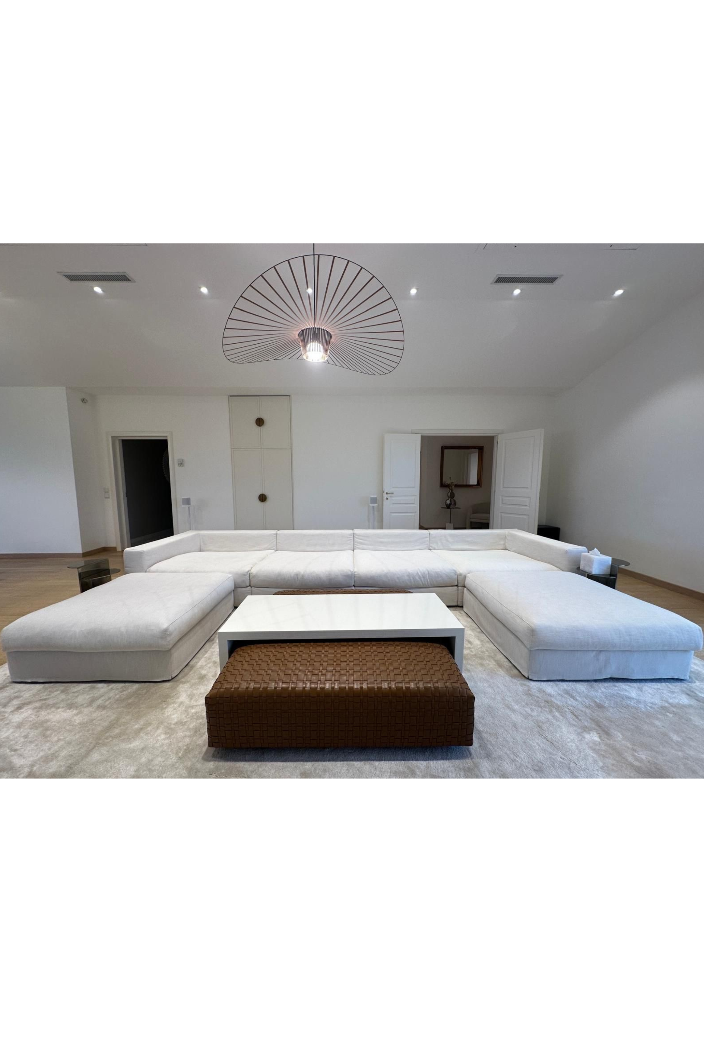 White Restoration Hardware Modular Sofa - Meubles Monaco