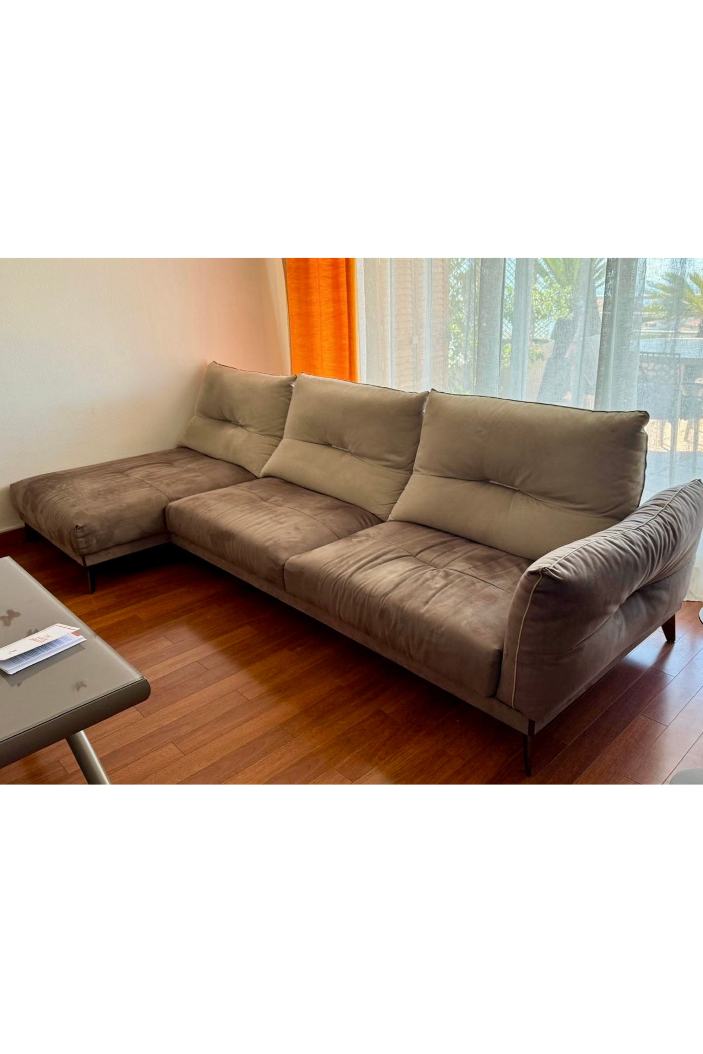 Roche Bobois ITINERAIRE Modular Sofa with Chaise Longue