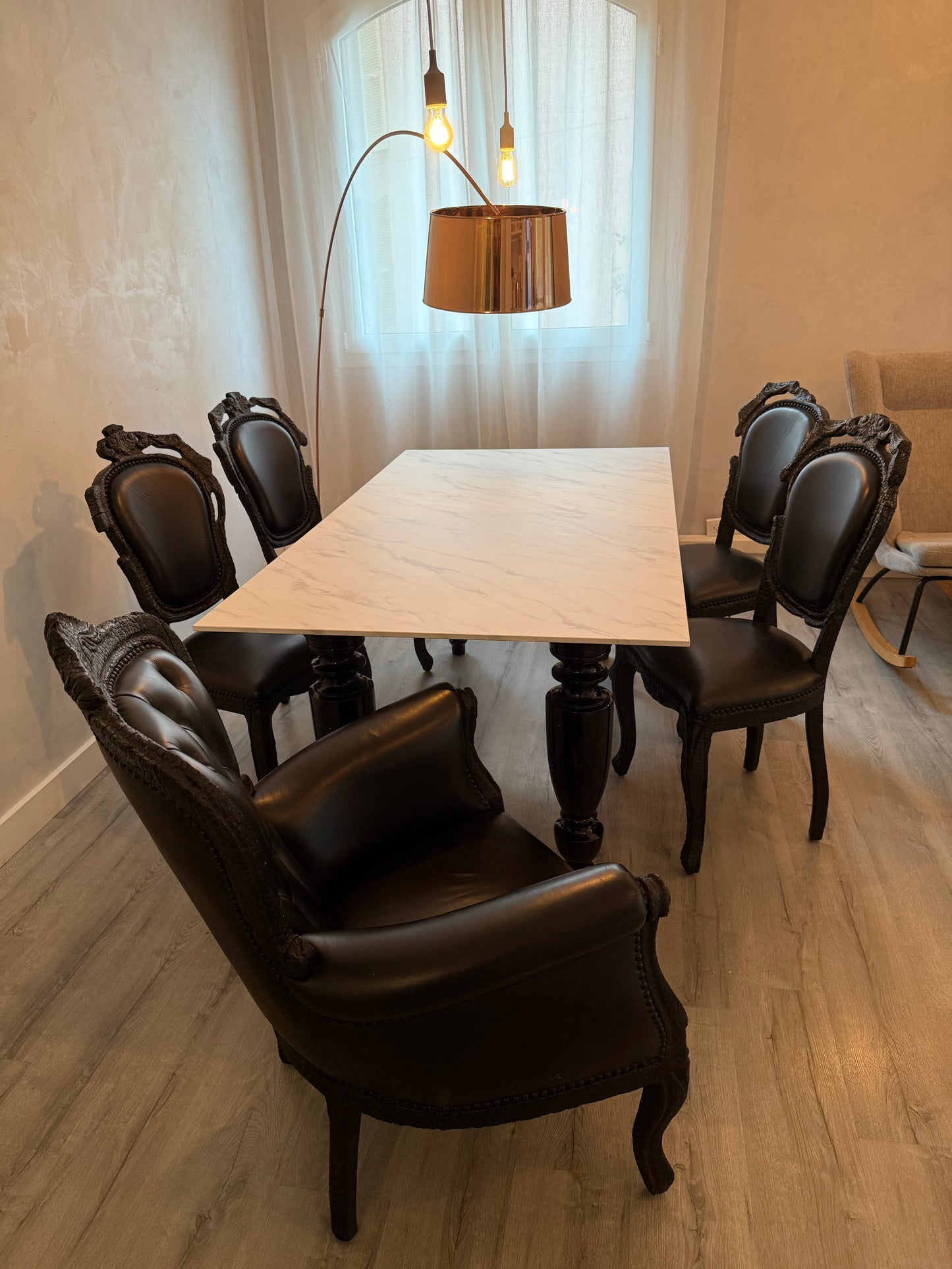 Vintage Black Leather Chairs For Sale Monaco - South Of France