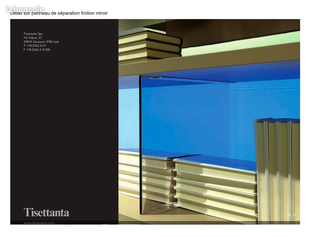 Tisettanta Acropolis Bookcase by Antonio Citterio in Grigio Tortora with Glass Sliding Doors