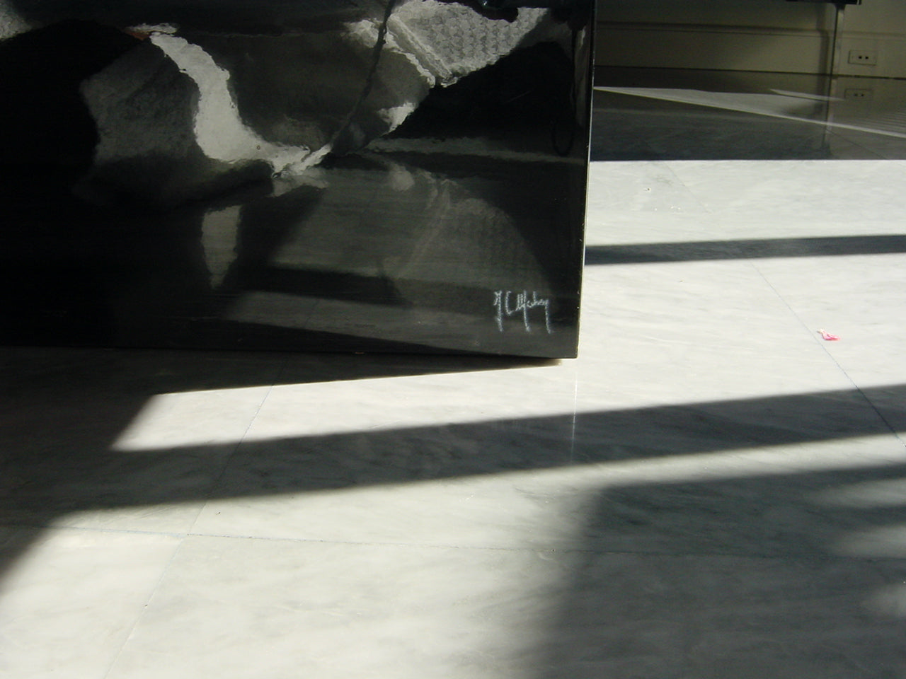 Tavolino da caffè laccato nero Baguès 'Panama' di Jean-Claude Mahey