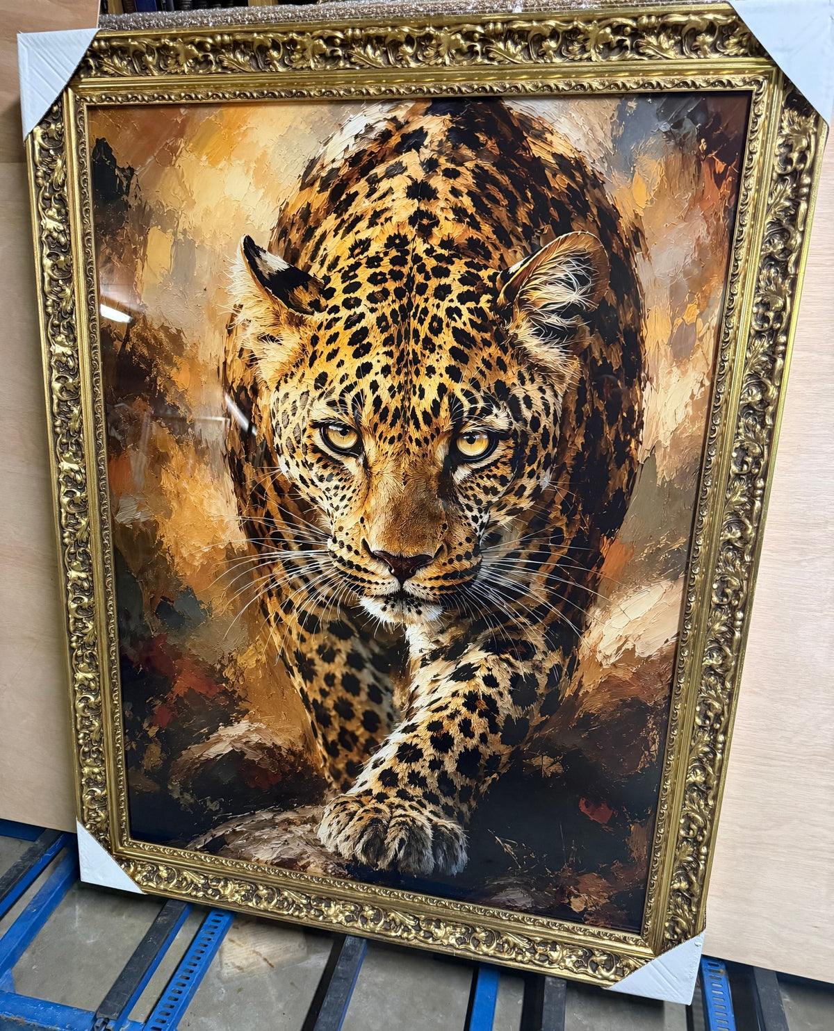 Large Framed Decorative Print in Ornate Gilt Frame – 135 × 105 cm