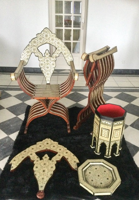 Unique Handcrafted Oriental Salon Set - Meubles Monaco