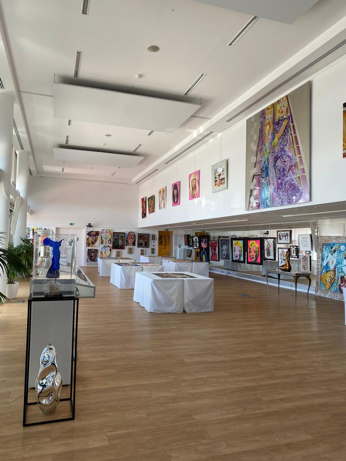Matthias Köster Monumental Diptych – Oil on Aluminium