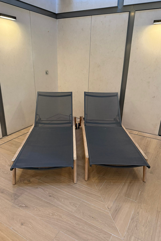 Pair of Talenti Moon Sun Loungers