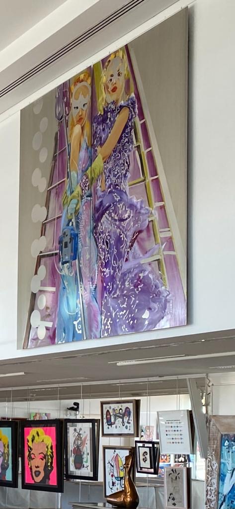 Matthias Köster Monumental Diptych – Oil on Aluminium