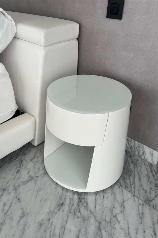 Contemporary White Bedside Tables