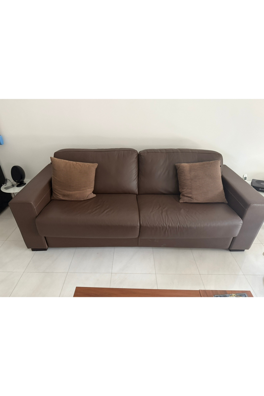 BoConcept Indivi Sofa Bed (Brown Leather)