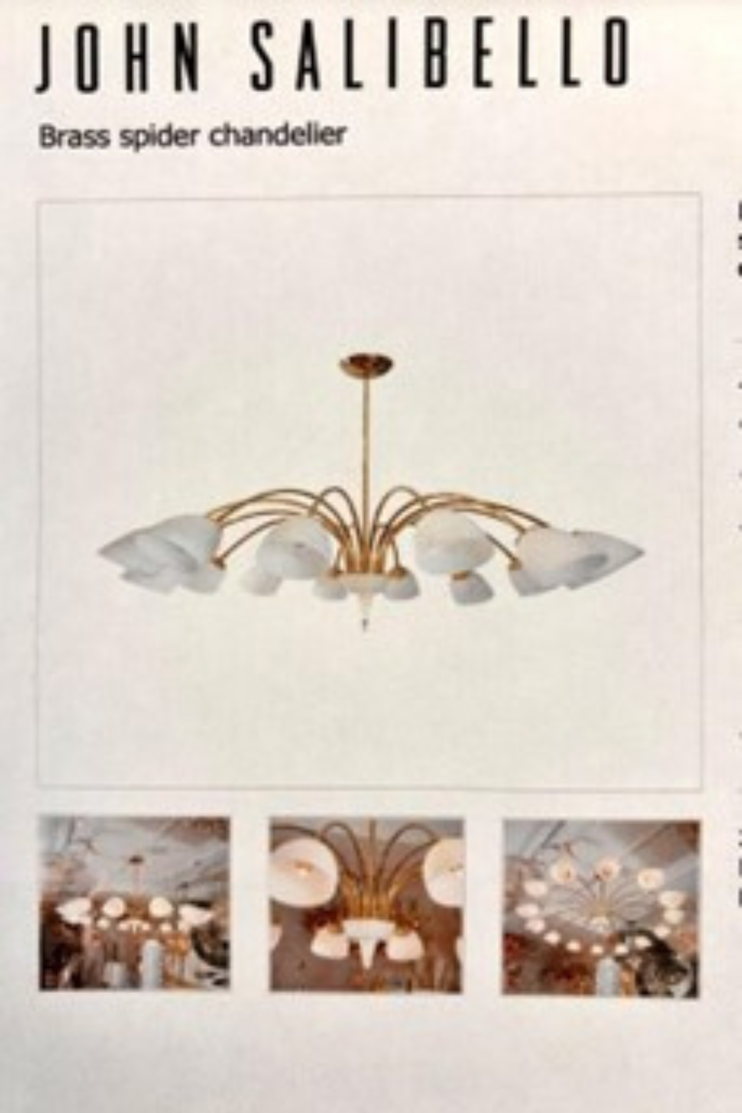 Brass Spider Chandelier