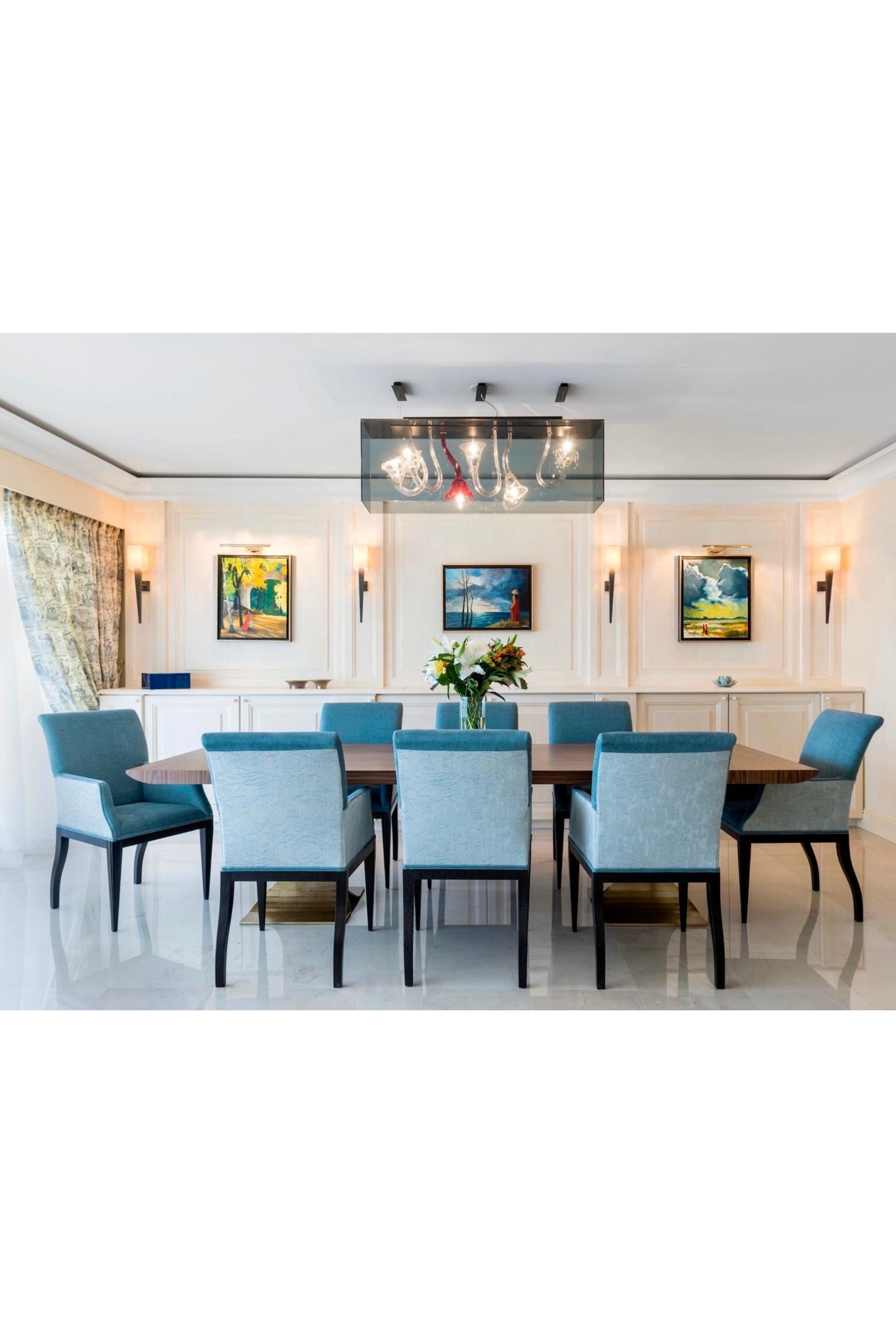 Julian Chichester Dining Room Table Chairs x 8 - Meubles Monaco