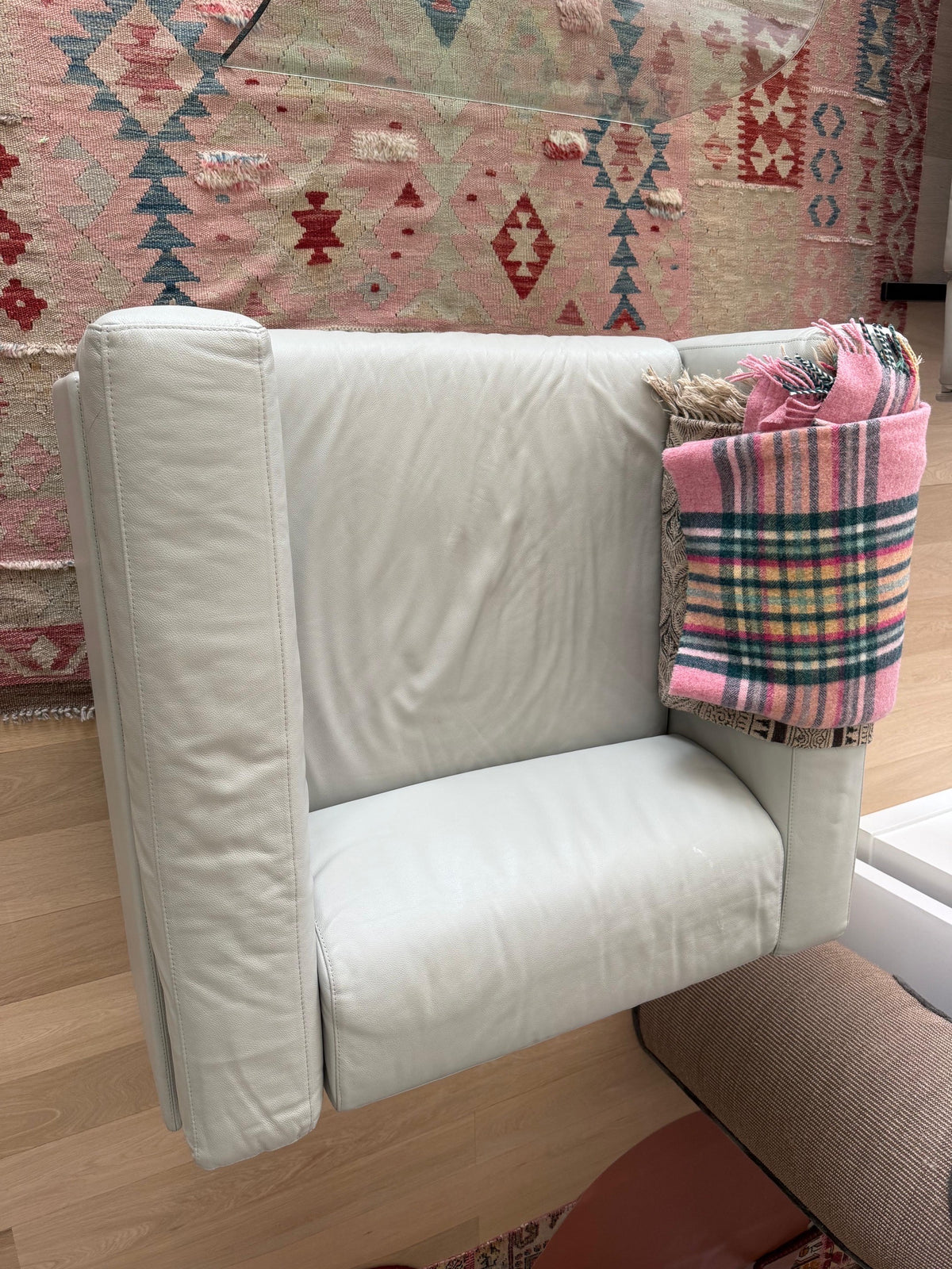 Leather Sofa + 2 Matching Armchairs
