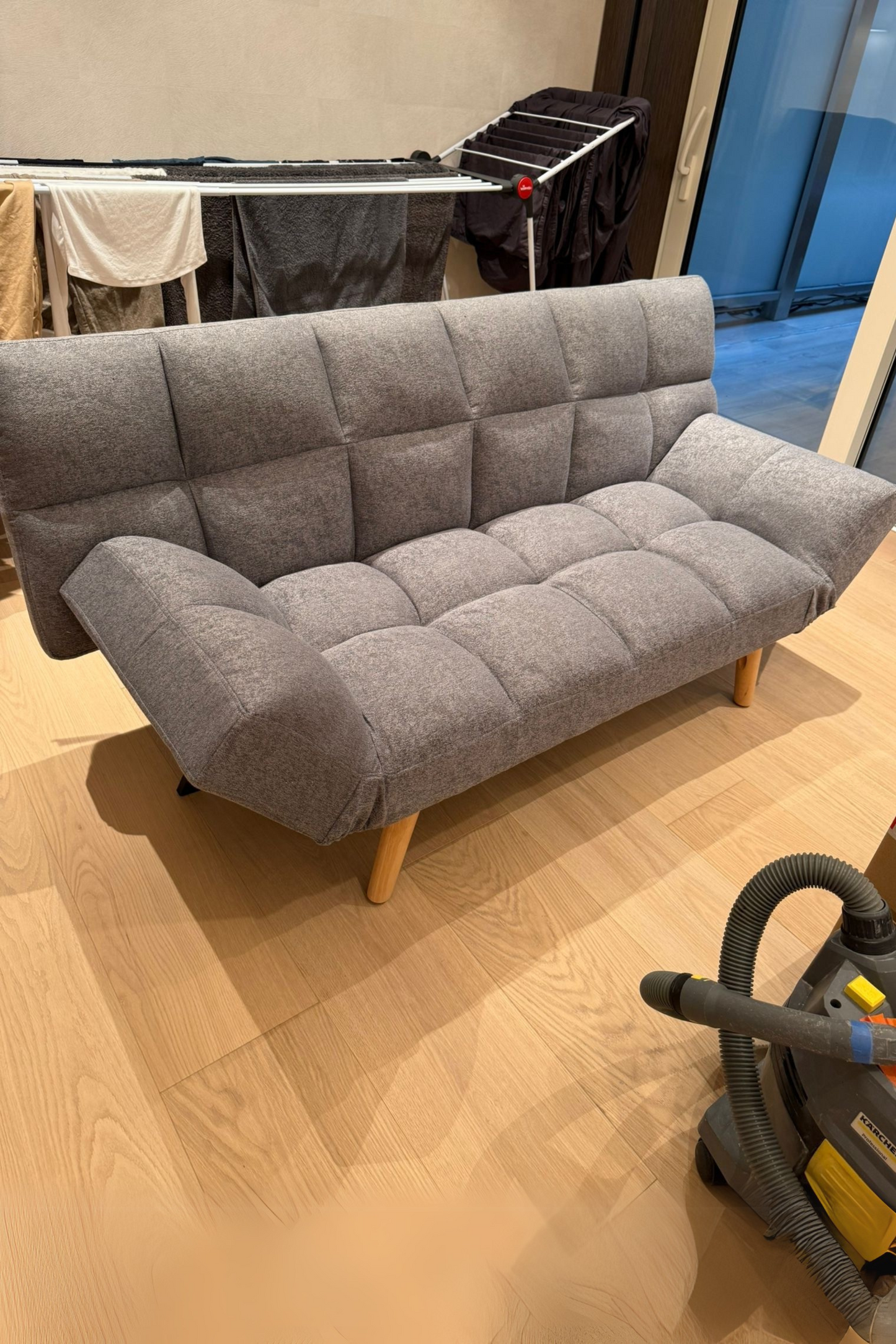 Ingaro Grey 2-Seater Sofa Bed