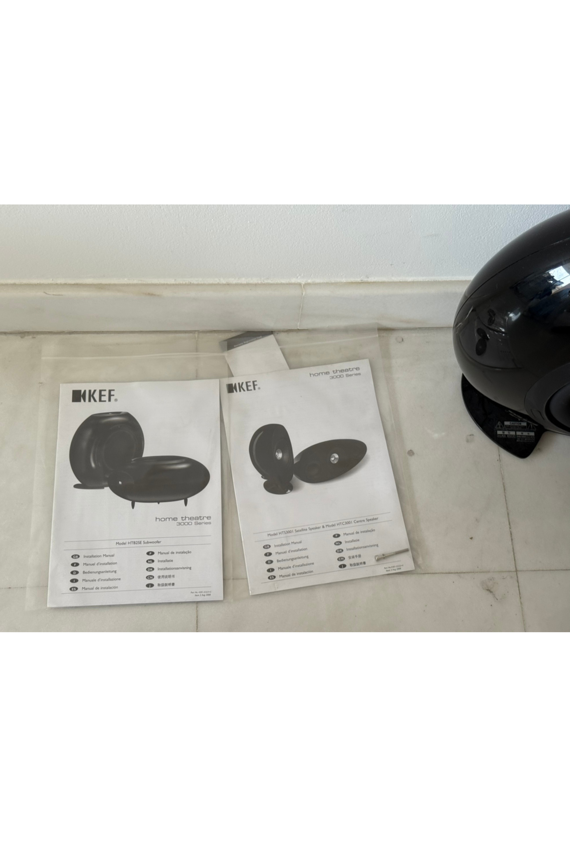 KEF KHT Series Home Cinema Speakers (Satellite & Subwoofer) - REDUCED - Meubles Monaco