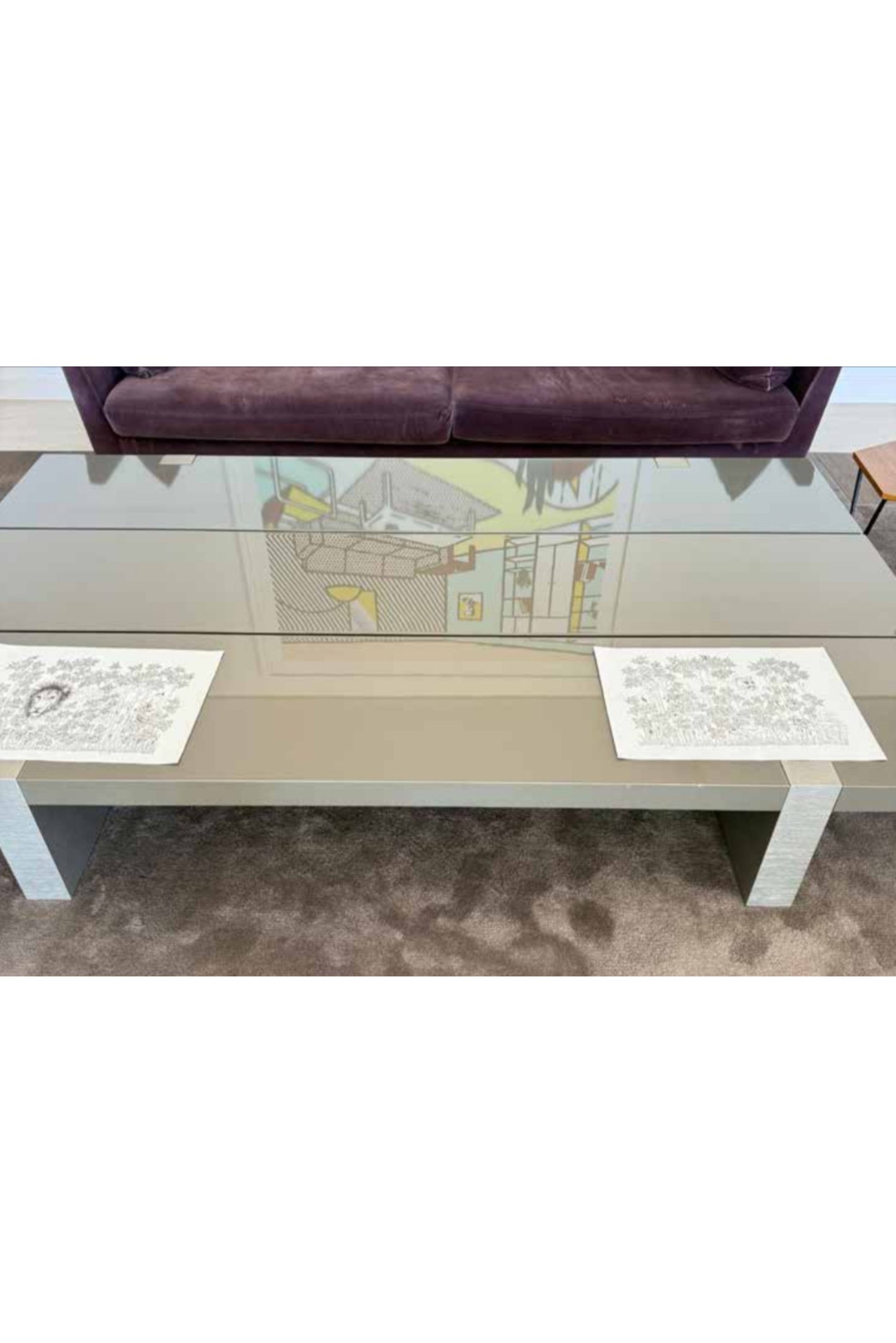 Large Lacquered Coffee Table (250 cm) - Meubles Monaco