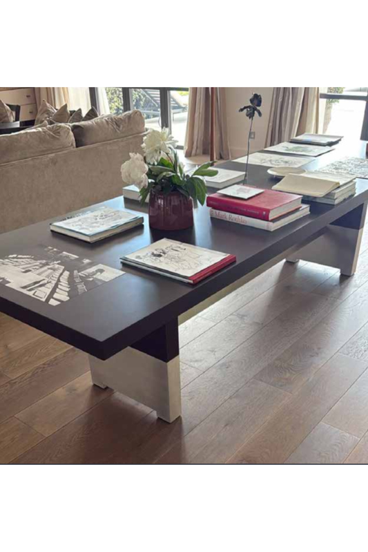 Large Custom Dining Table – Architectural Design (300 cm) - Meubles Monaco