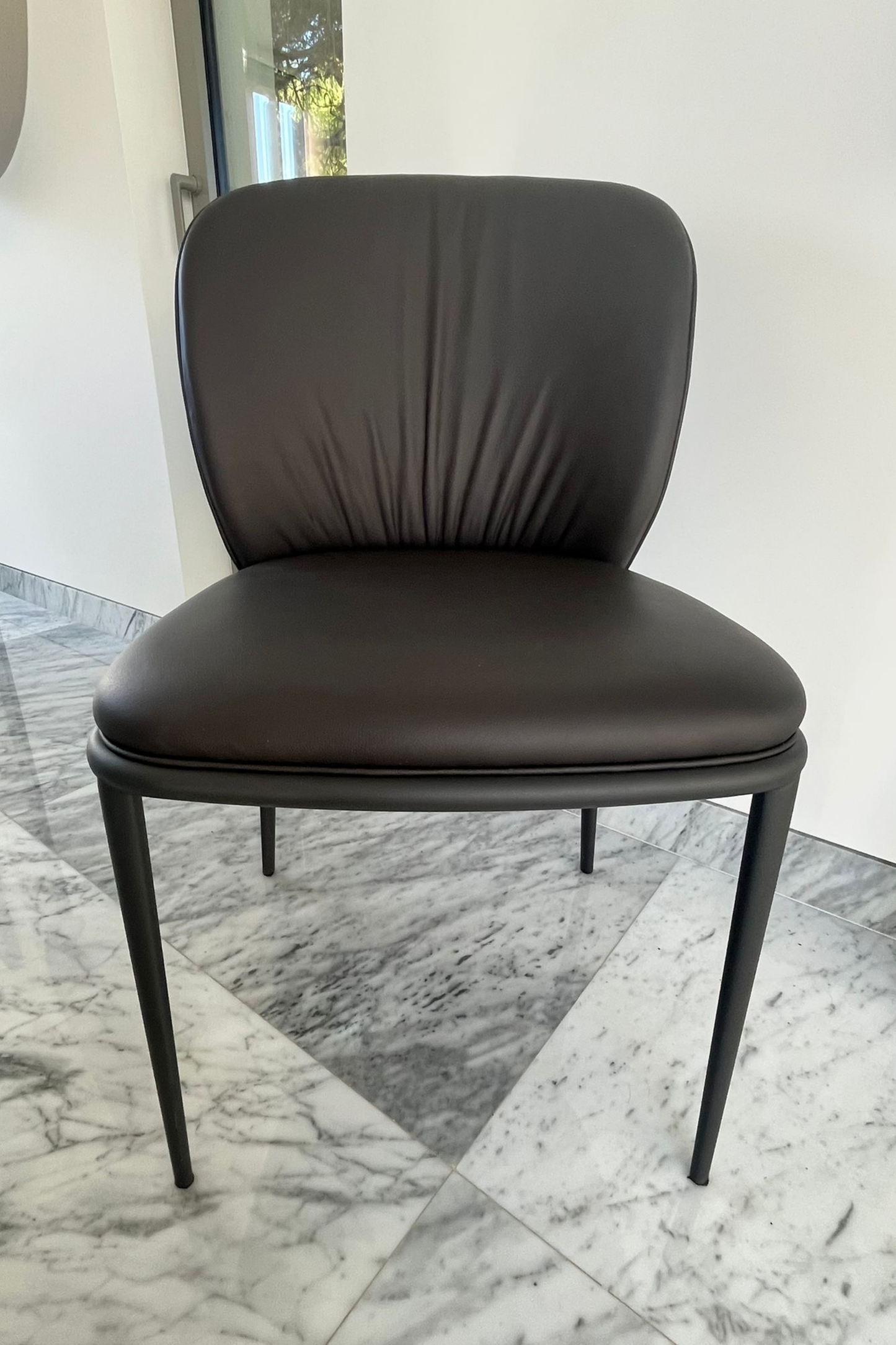 Leather Dining Chairs × 10