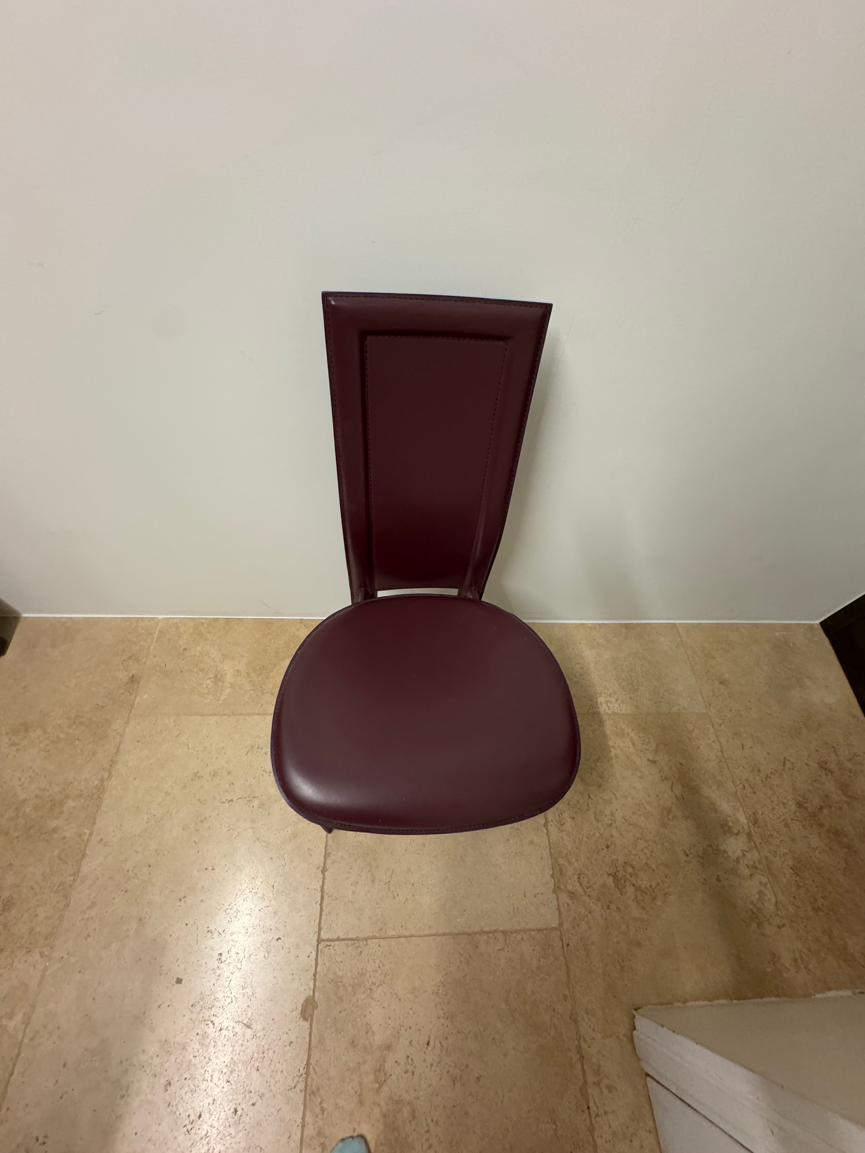 Leather dining chair for sale monaco