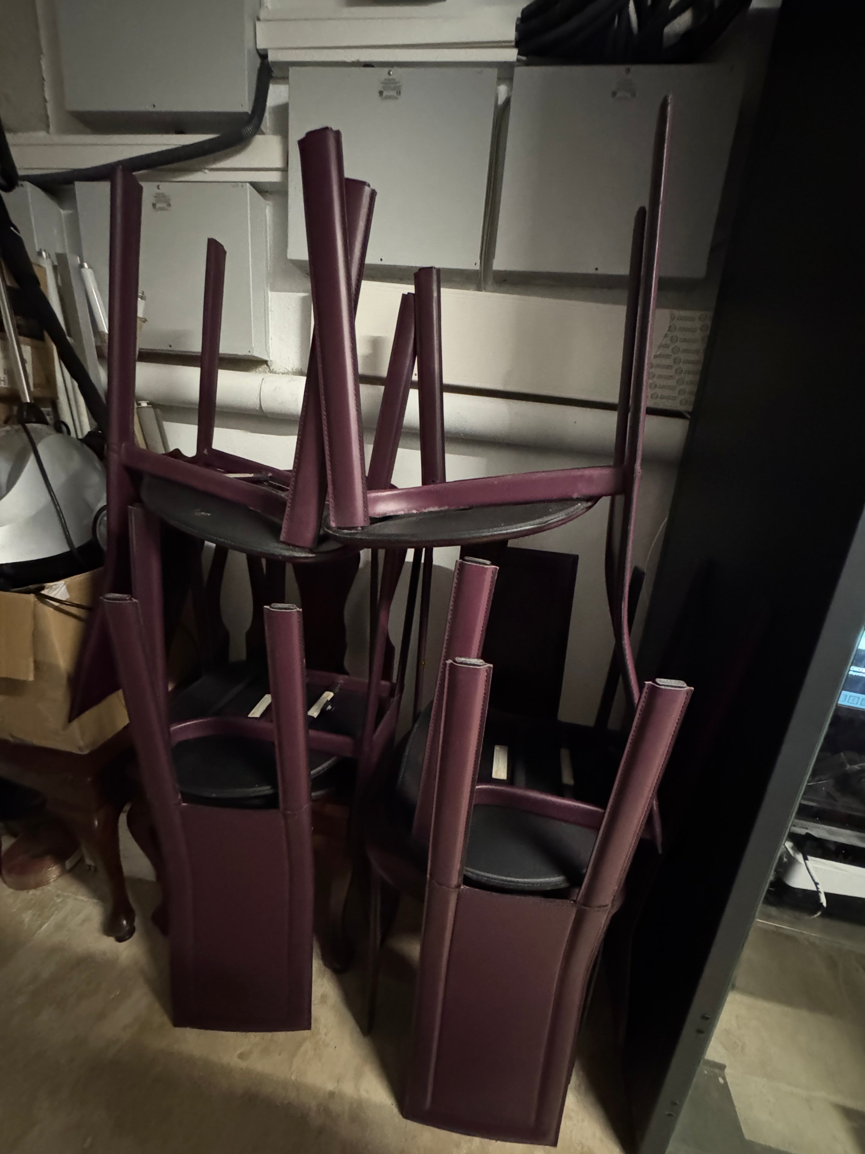 Leather dining chair for sale monaco