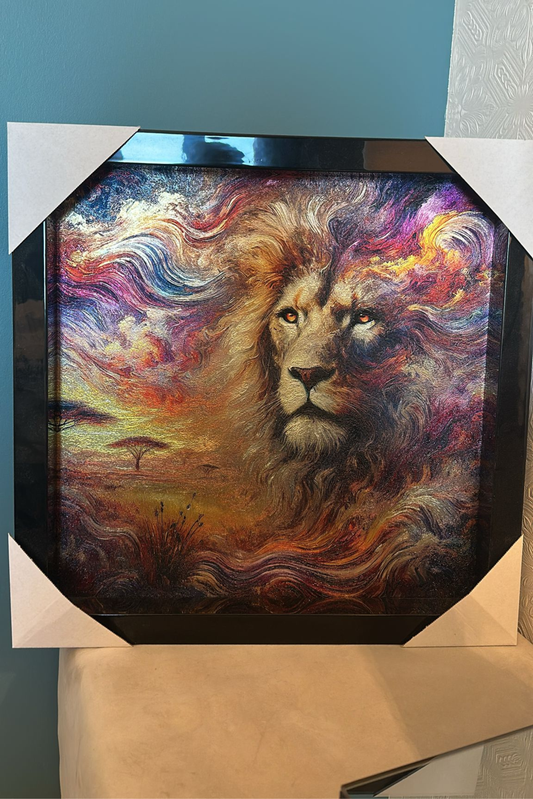 Peinture de lion