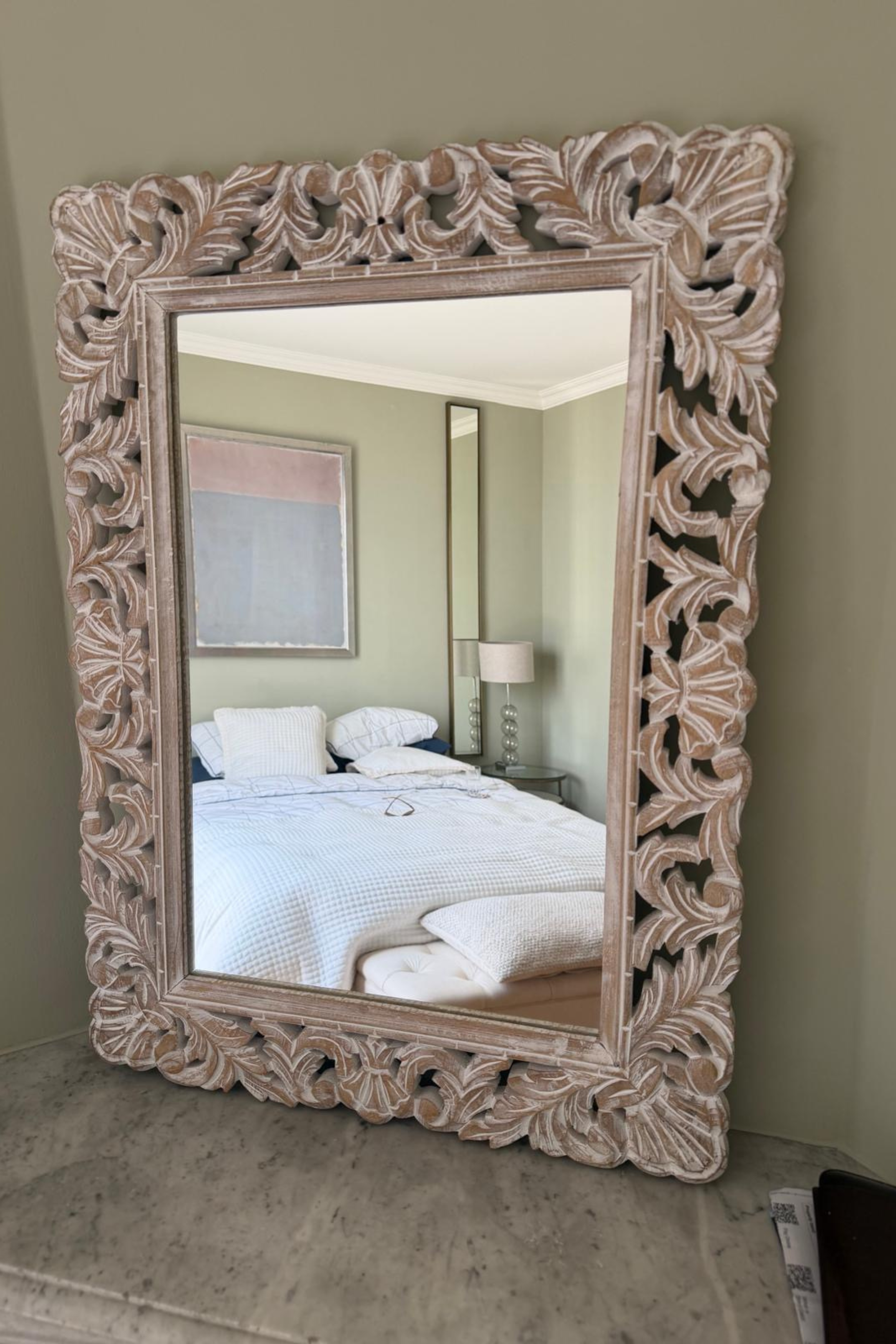 Hand-Carved Decorative Wall Mirror