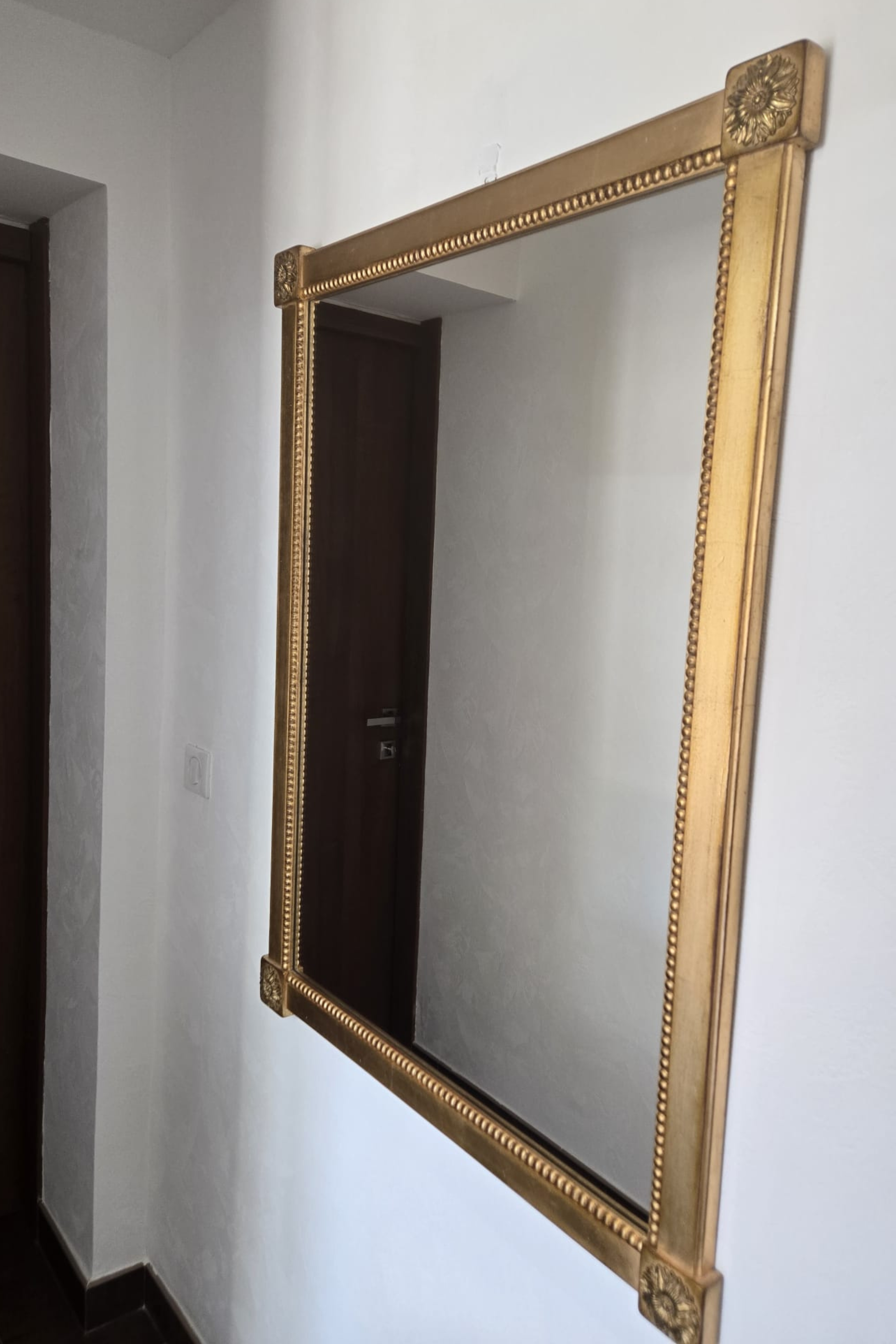 Set of 3 Moissonnier Gold Leaf Mirrors