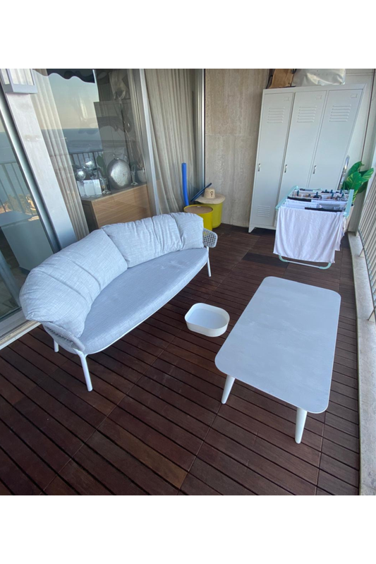 Talenti Moon Alu Outdoor Lounge Set – Sofa, Armchair & Coffee Table - Meubles Monaco