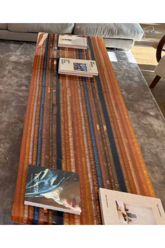 Rare Natural Stone & Resin Coffee Table - Meubles Monaco