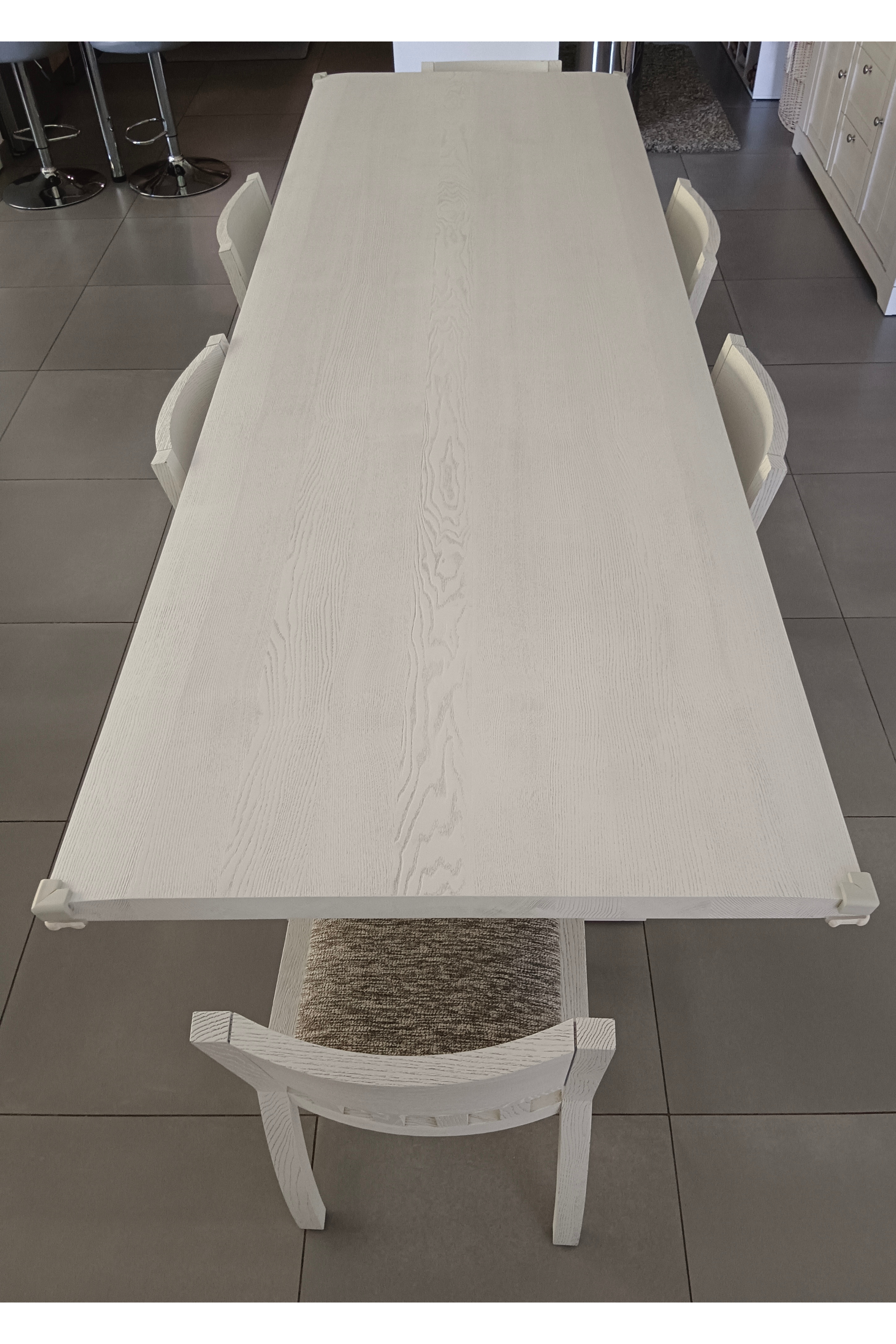 HENRYOT & CIE Palmer Solid Ash Dining Table in White