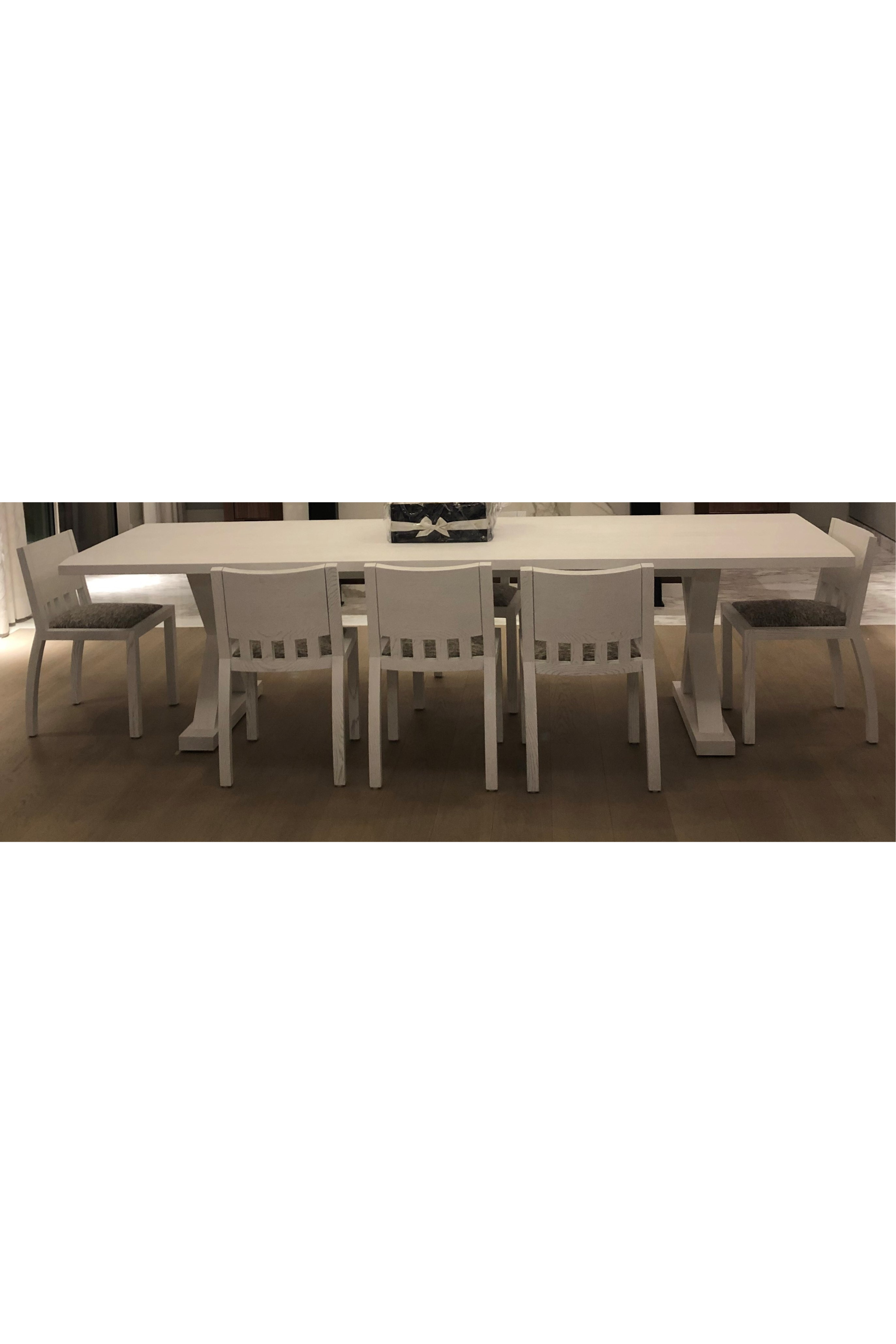 HENRYOT & CIE Palmer Solid Ash Dining Table in White