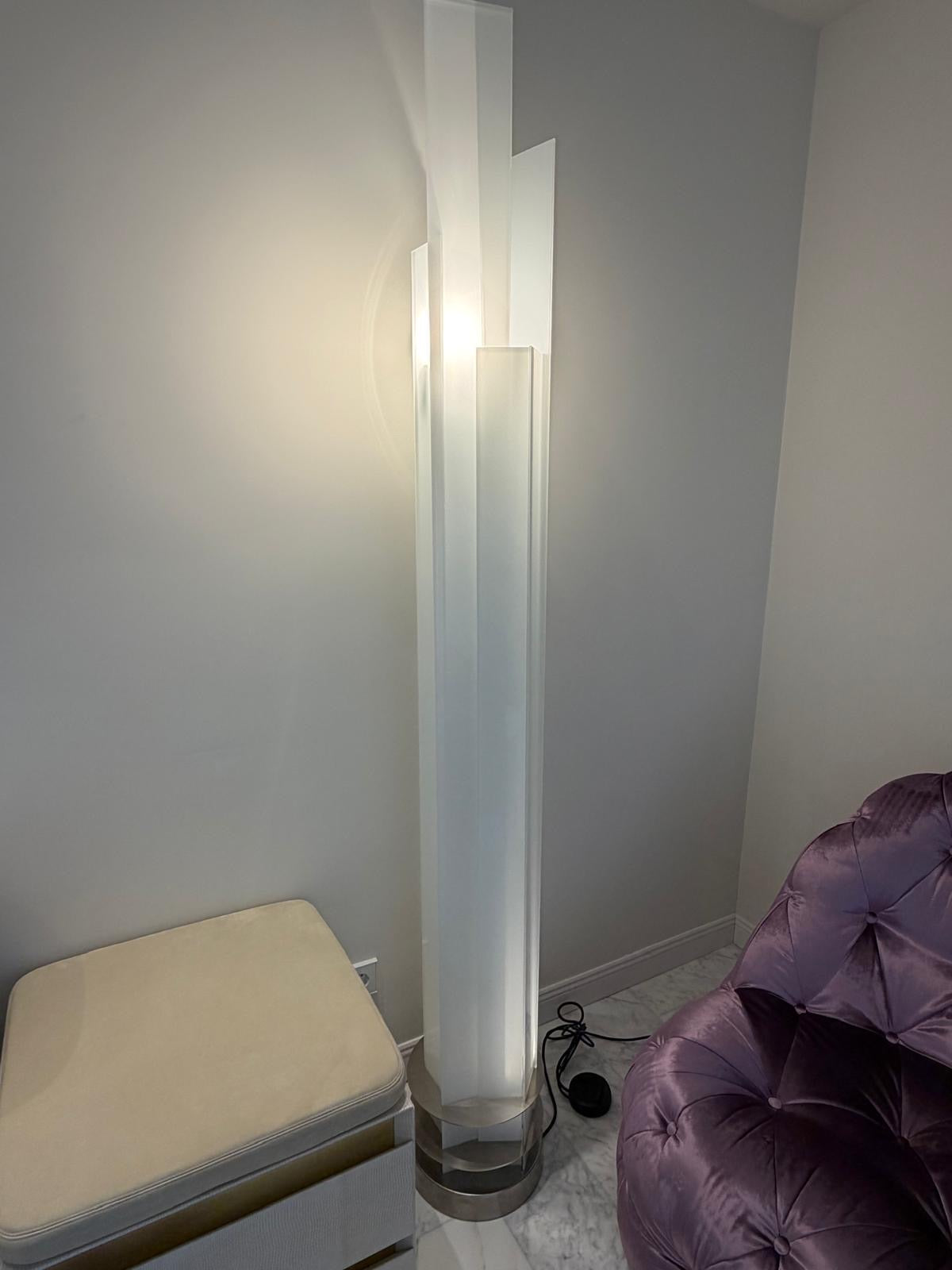 FontanaArte Sculptural Glass Floor Lamp
