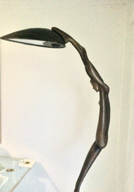Exceptional Bronze Floor Lamp – "Tersicore" Ballerina - Meubles Monaco