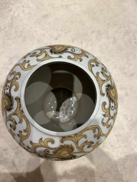 Decorative Porcelain Vase – Hand-Gilded with Jewel Motifs - Meubles Monaco