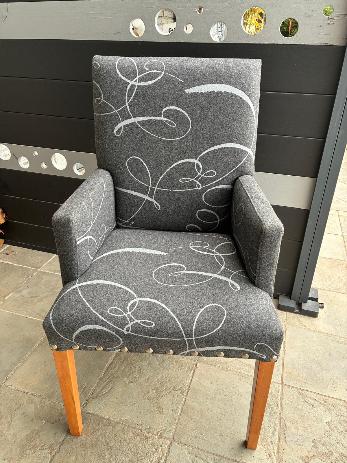Ghyslaine de Freijo Armchair in Carolyn Quartermaine Fabric